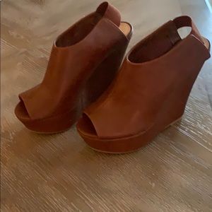 Steve Madden stacked wedges